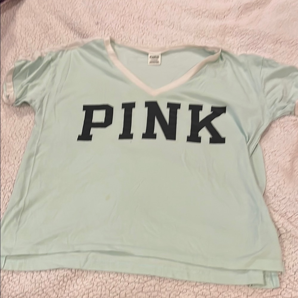 Pink V-Neck T-Shirt